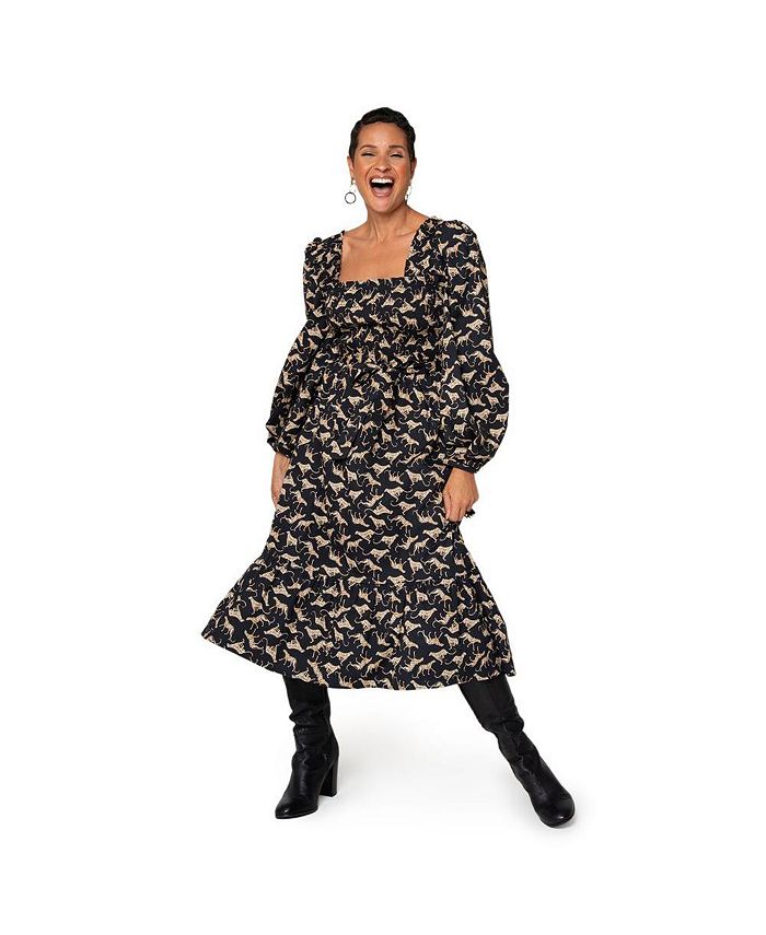 Vestido Fleur Feminino Leota Preto Tamanho Pequeno