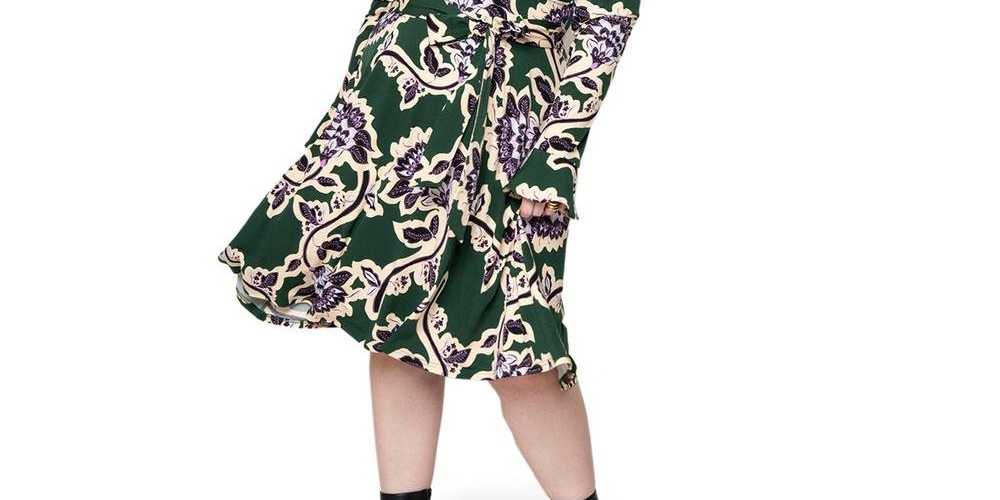 Vestido Rosalia Plus Size Feminino Leota Verde Tamanho 1X