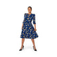 Vestido Iman Feminino Leota Azul Tamanho Pequeno
