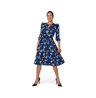 Vestido Iman Feminino Leota Azul Tamanho Pequeno