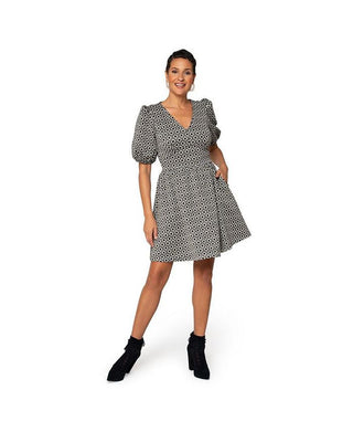 Vestido Mabel Feminino Leota Tamanho Pequeno Cinza