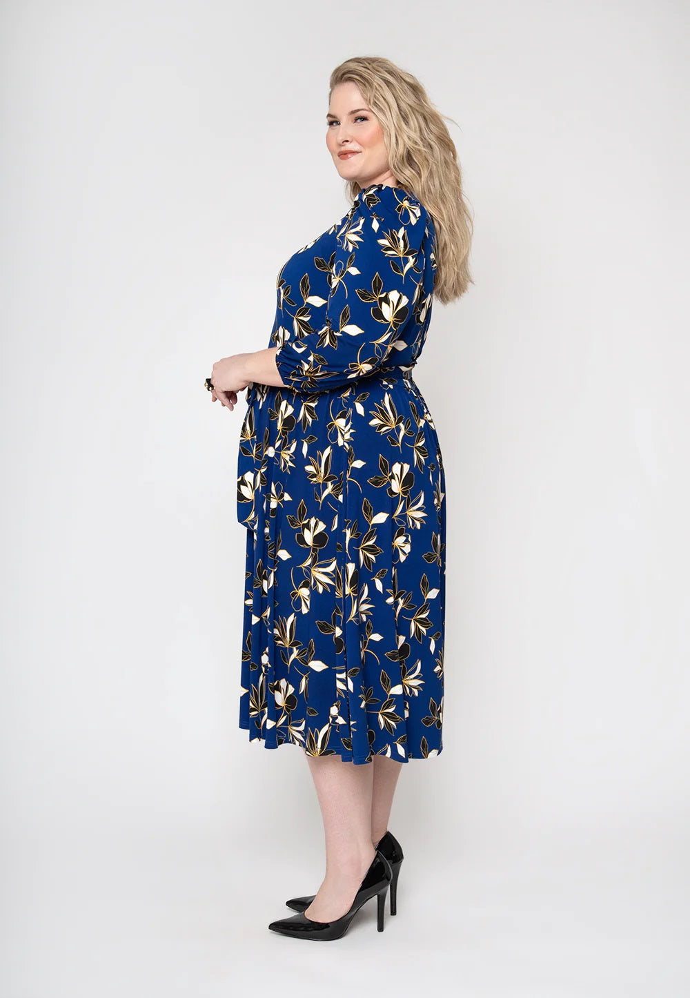 Vestido Iman Feminino Leota Azul Tamanho 3X