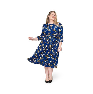 Vestido Iman Feminino Leota Azul Tamanho 3X