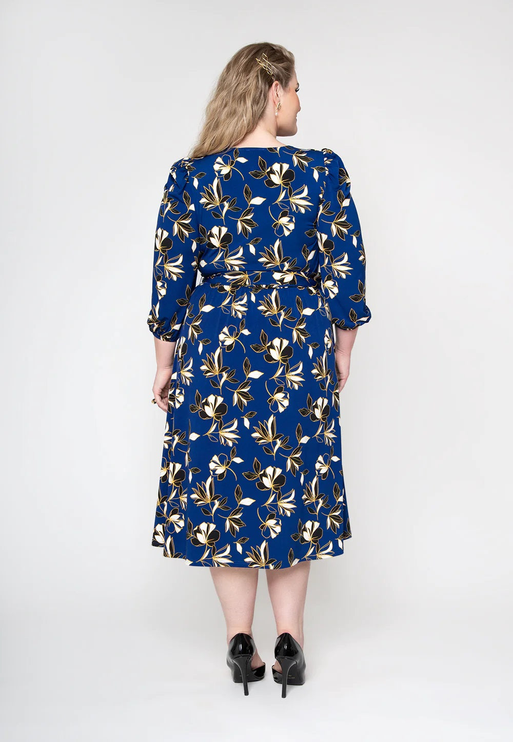 Vestido Iman Feminino Leota Azul Tamanho 3X