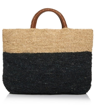 Kayu Elin Extra Grande Bolsa Tote Bicolor Feminina Marrom Tamanho Regular