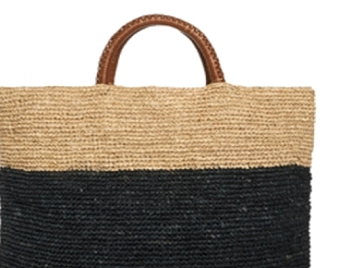 Kayu Elin Extra Grande Bolsa Tote Bicolor Feminina Marrom Tamanho Regular