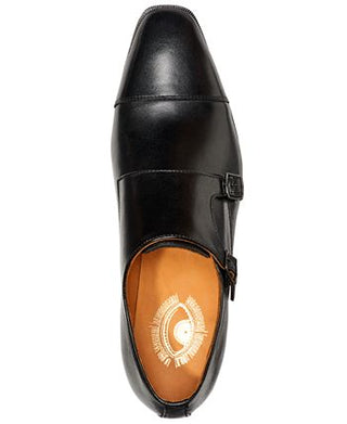 Carlos by Carlos Santana Men's Passion Double Monk Strap Loafers Black Size 10.5D
