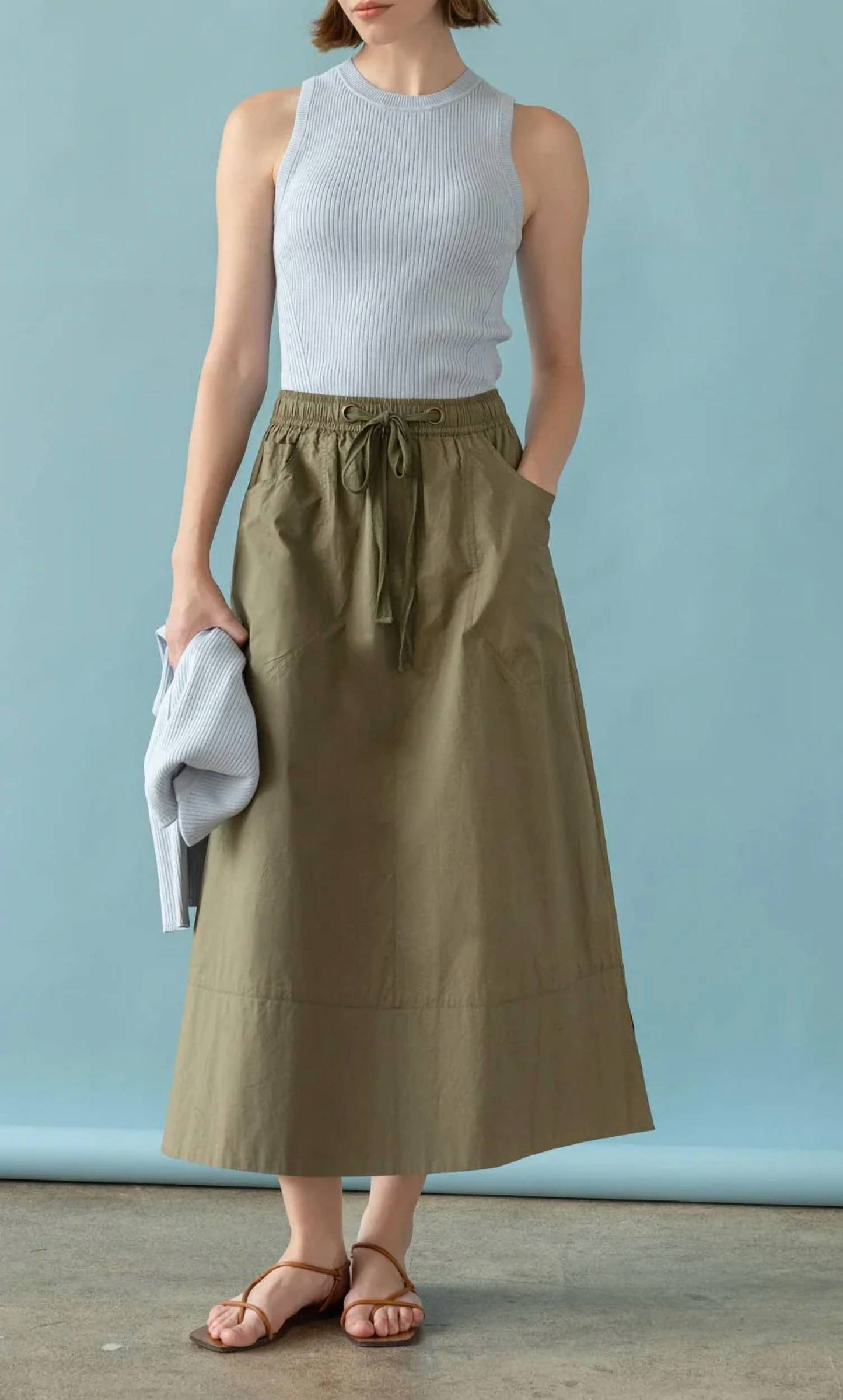 Lilla P - Long Poplin Skirt