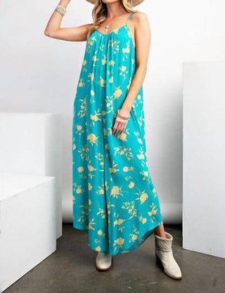 Easel - Going Places Cami Jumpsuit