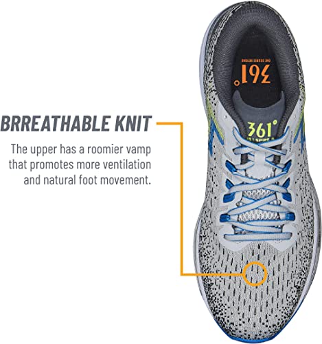 Tênis de corrida masculino 361 Degrees Spire 4 Microchip/Ebony tamanho 13 D(M) EUA