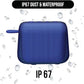 Caixa de som Raycon Everyday com microfone IP67 à prova de poeira e água TWS Multilink Bluetooth 5.0 Caixa de som portátil sem fio para ambientes externos para casa, atividades ao ar livre, viagens (azul elétrico)