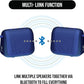 Caixa de som Raycon Everyday com microfone IP67 à prova de poeira e água TWS Multilink Bluetooth 5.0 Caixa de som portátil sem fio para ambientes externos para casa, atividades ao ar livre, viagens (azul elétrico)