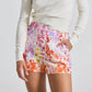Derek Lam 10 Crosby - Women's Freja Floral Printed Stretch Linen Flared Short