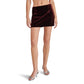 Steve Madden - Cindi Stretch Velvet Mini Skort