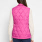 Nzt By Nic+Zoe - Knit Trim Puffer Vest