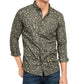 Levi's Mens Green Camouflage Collared Classic Fit Dress Shirt XXL