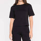 Ripley Rader - Ponte Knit Short Sleeve Top