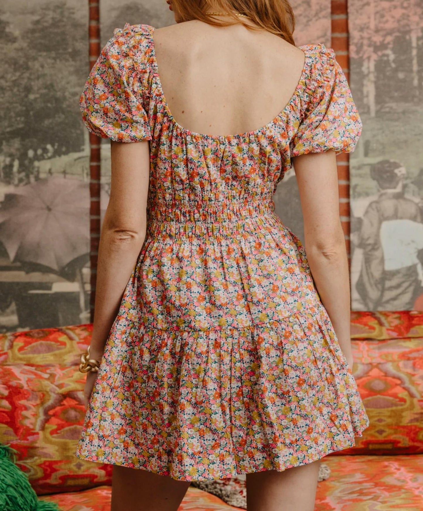 Love The Label - Nicola Floral Pattern Mini Dress