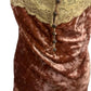 Aratta - Women's Velvet Lace Trim Cami Top