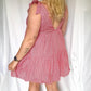 Le Lis - Women's Cherry On Top Tie Strap Gingham Dress