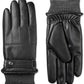 Isotoner Mens Faux Nappa Leather Smart Touch Winter Gloves Black XL