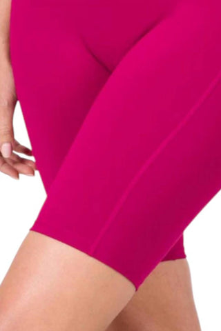 Zenana - Shorts de ciclista atlético de cintura alta