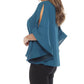 Joseph Ribkoff - Statement Slit Sleeve V-neck Relaxed Top