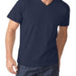 Camiseta masculina Alfani com decote em V, azul, tamanho XX-G