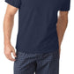 Camiseta masculina Alfani com decote em V, azul, tamanho XX-G