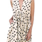 Karina Grimaldi - Polka Dot Deep V-neck Dress
