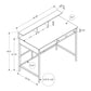 Computer Desk for Home Office with Standing Storage Shelves