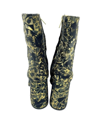 Ash - Women's Flora Metallic Jacquard Ankle Boots