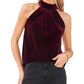 1. STATE Velvet Halter Top Vermelho Tamanho XXL