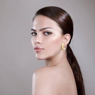Eklexic - Women's 1" Skylar Hoops