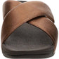 Fitflop - Sandálias Lulu Cross Slide Femininas Couro Cunha Mule