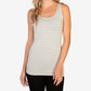Regata Skinnytees Feminina Listrada Tonal Cinza Tamanho Regular