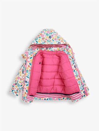 Jojo Maman Bebe - Girls' Floral Cozy Raincoat