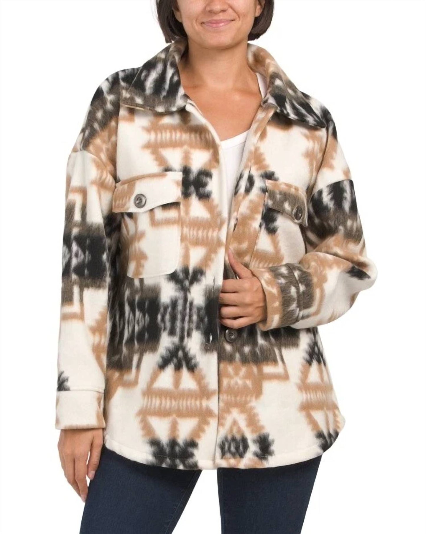 Elan - Aztec Print Coat
