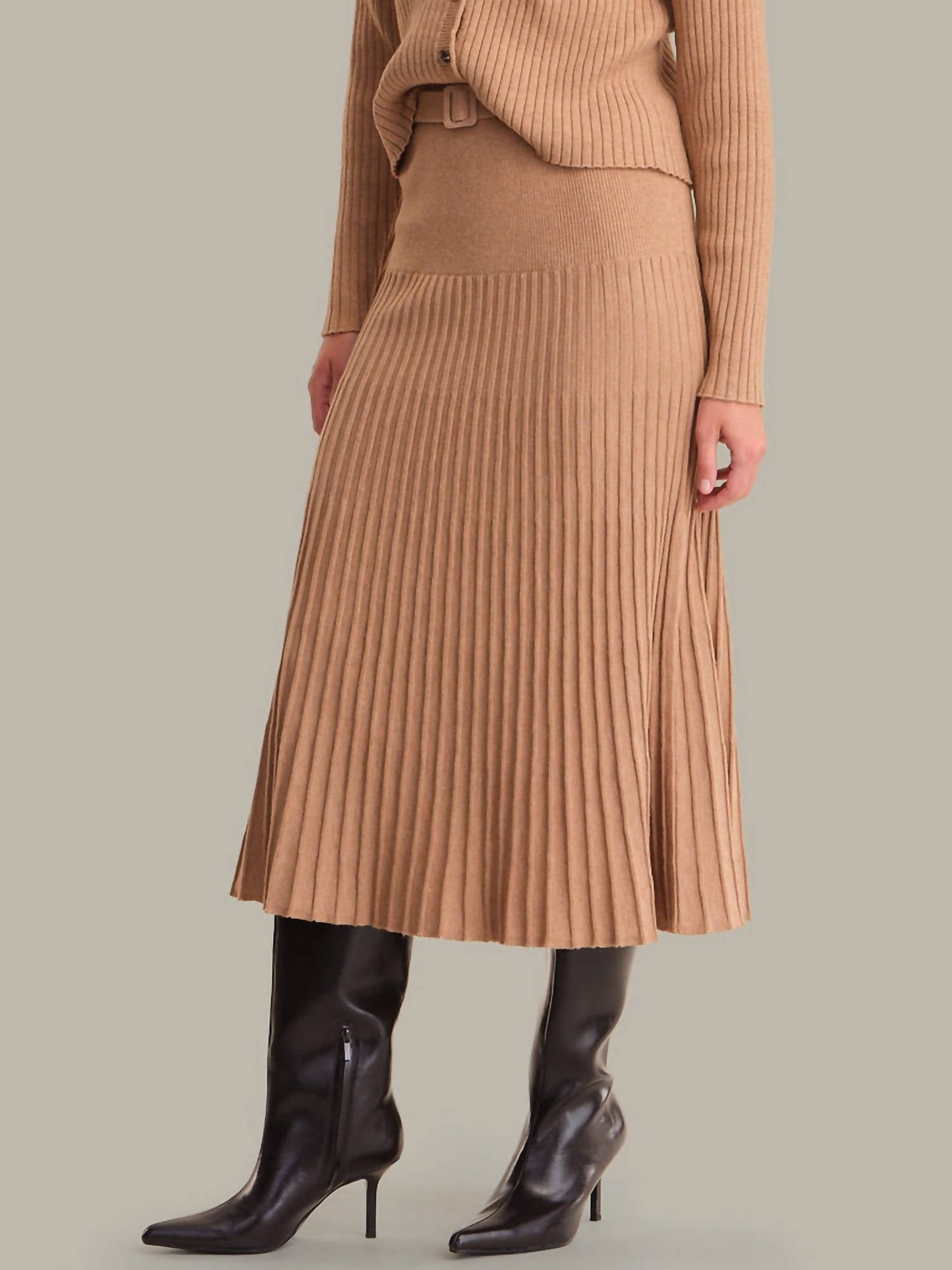 525 America - Rory Pleated Midi Skirt