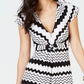 Vestido longo estampado feminino Thalia Sodi, preto/branco, tamanho pequeno