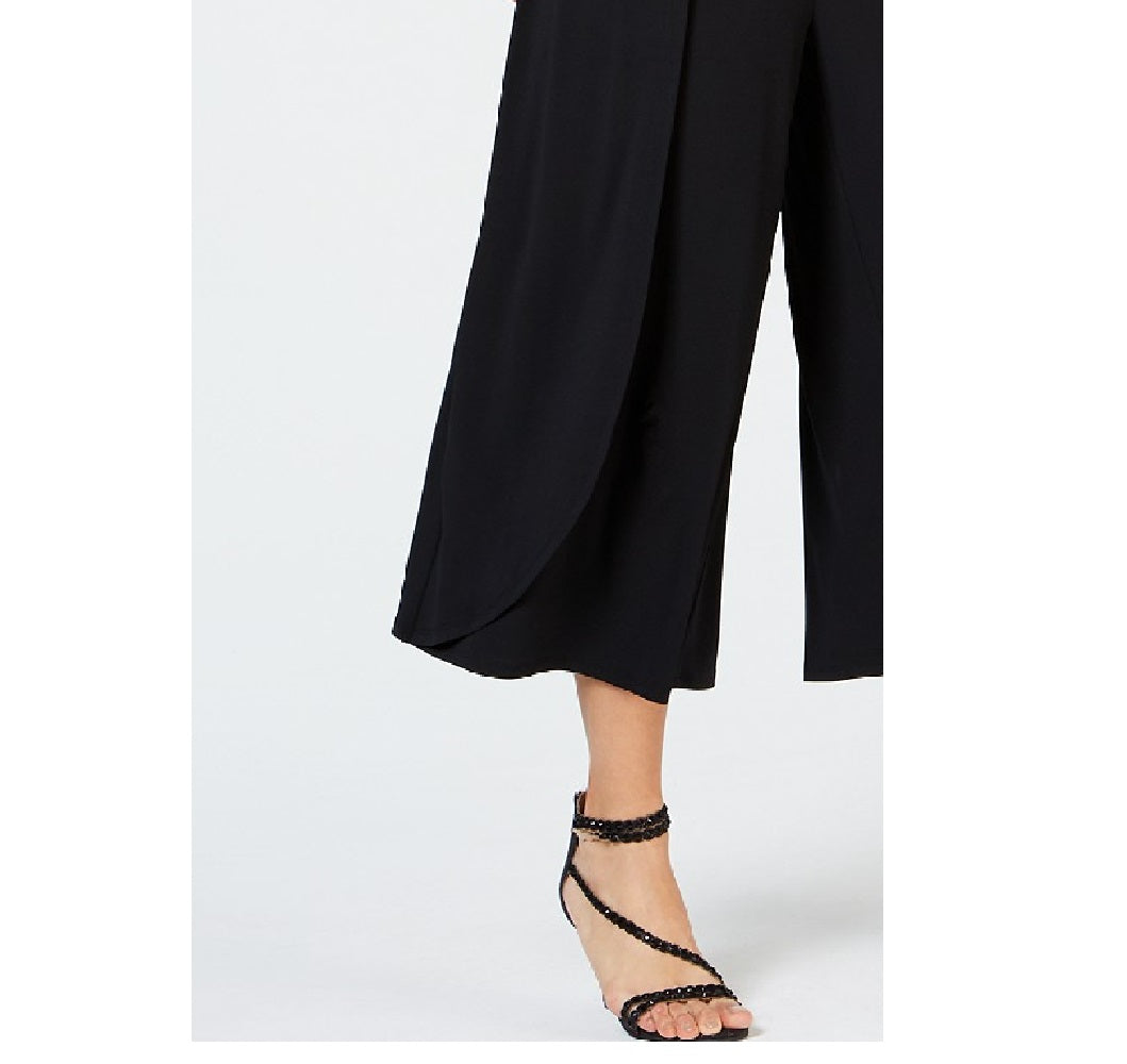 Macacão feminino Thalia Sodi de perna larga, preto, tamanho pequeno