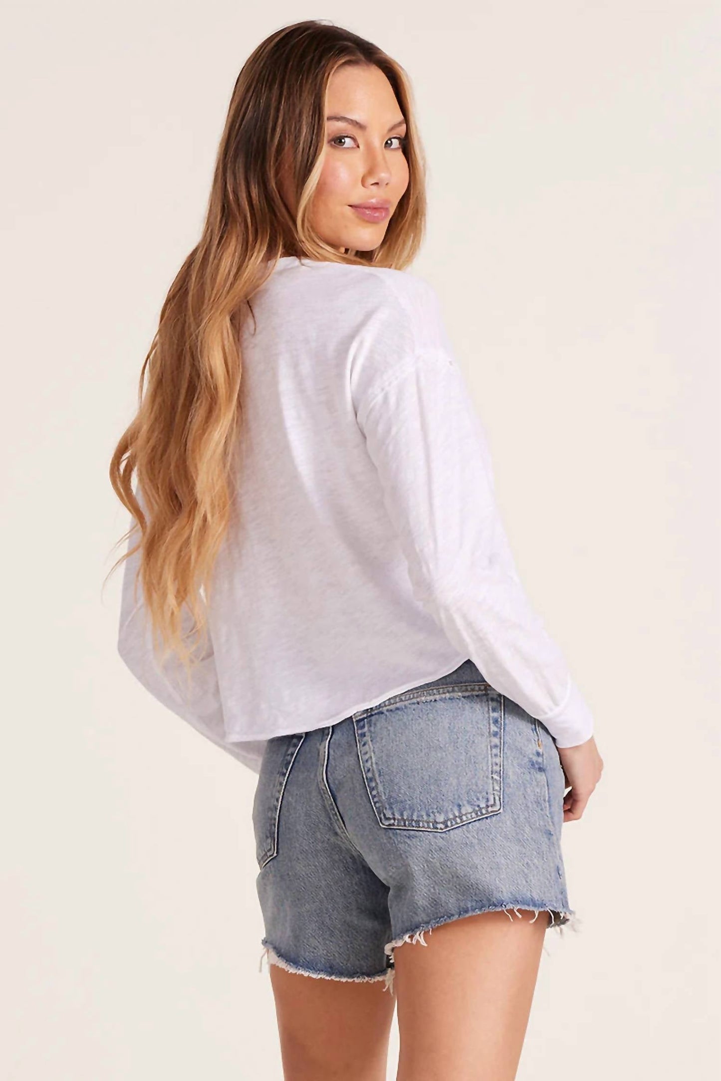 Bobi - Long Sleeve Button Front Top