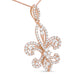 14K Yellow Gold 1.00 Cttw Round Diamond Fleur De Lis 18" Pendant Necklace (H-I Color, SI2-I1 Clarity)