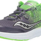 Tênis de corrida Saucony Kids Freedom ISO cinza/slime tamanho 1 M