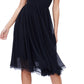 Vestido Midi Alicia Mixed Media Feminino Dress The Population Preto Tamanho Médio