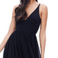 Vestido Midi Alicia Mixed Media Feminino Dress The Population Preto Tamanho Médio