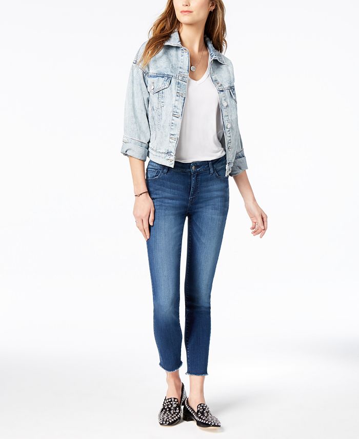 Calça jeans skinny cropped Kristen de cintura média feminina Joe's Jeans, azul, tamanho 8/29