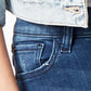 Calça jeans skinny cropped Kristen de cintura média feminina Joe's Jeans, azul, tamanho 8/29