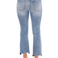 Risen - High Rise Distressed Straight Leg Jeans