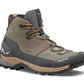 Salewa Mens Puez Leather Mid Powertex Waterproof Hiking Boots Bungee Cord Onyx 95